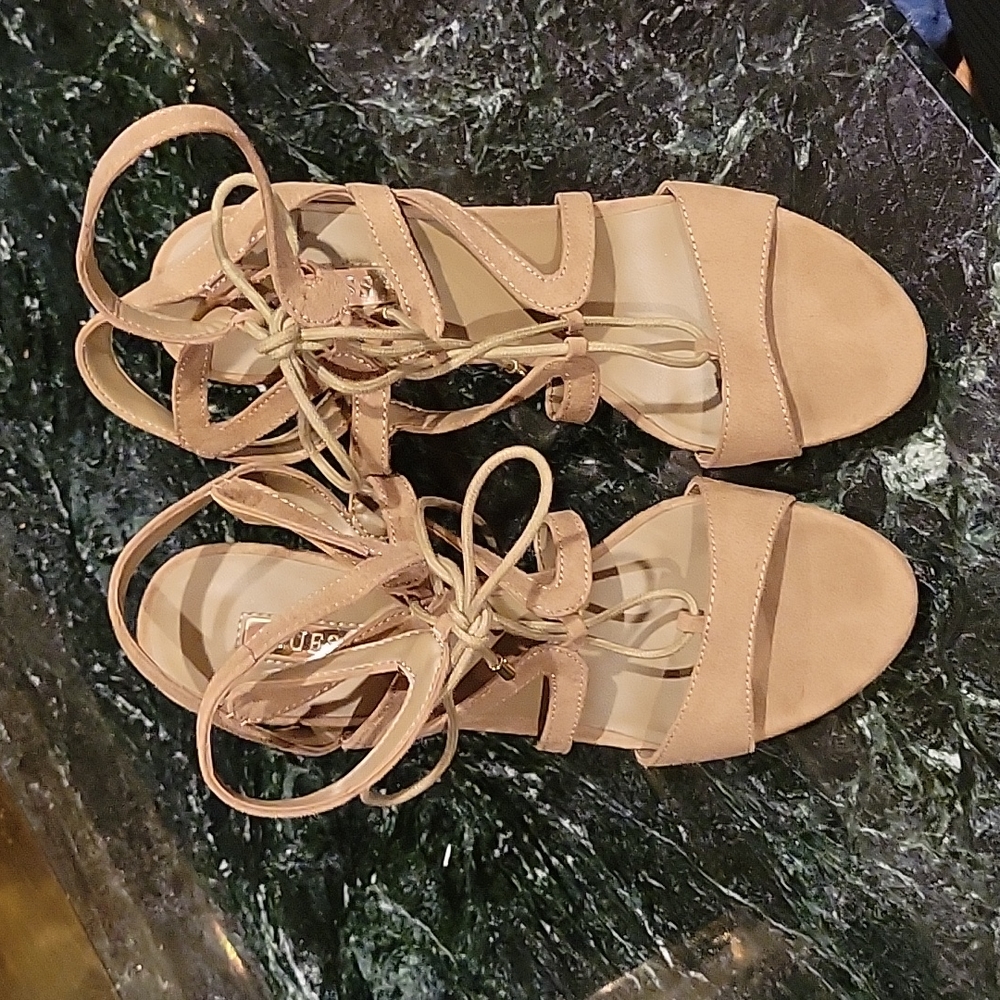 Guess Strappy Lace Heels